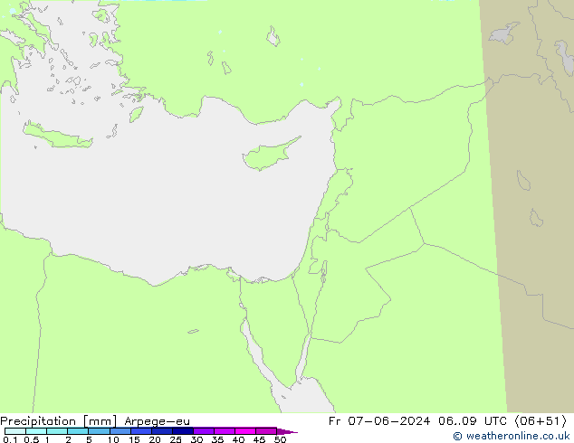 Yağış Arpege-eu Cu 07.06.2024 09 UTC