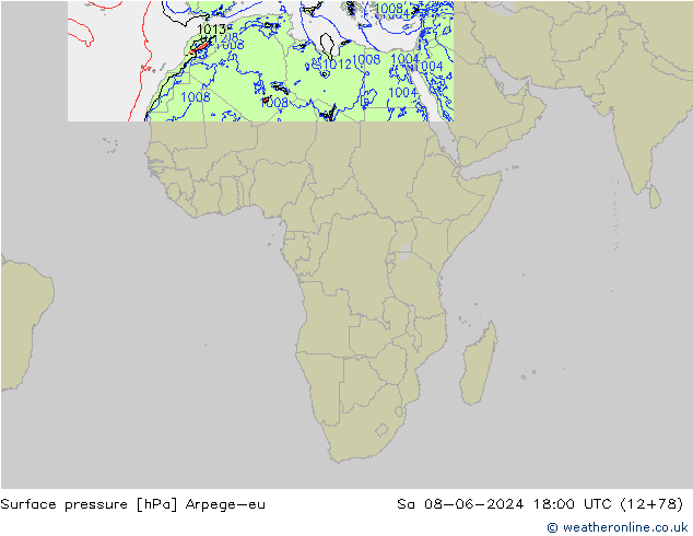 pression de l'air Arpege-eu sam 08.06.2024 18 UTC