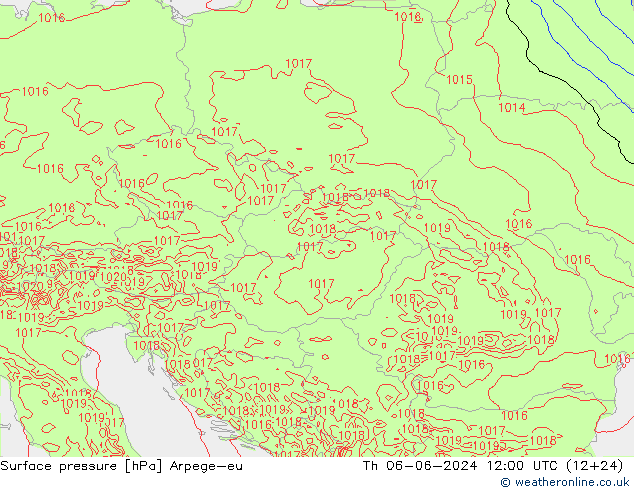 ciśnienie Arpege-eu czw. 06.06.2024 12 UTC