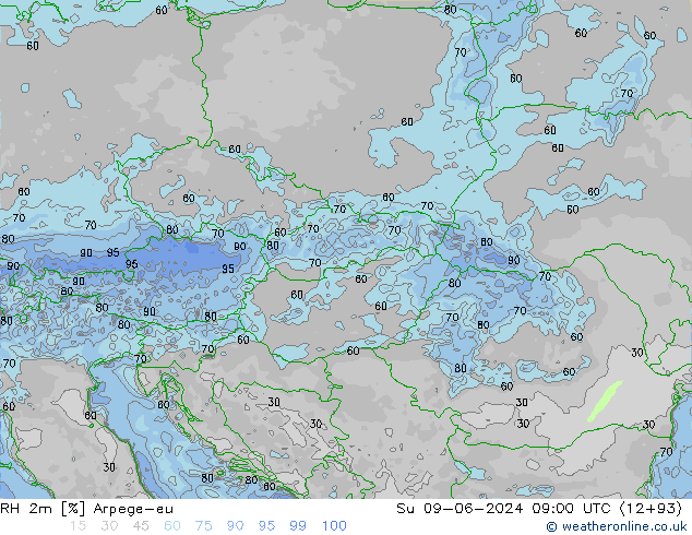 RV 2m Arpege-eu zo 09.06.2024 09 UTC