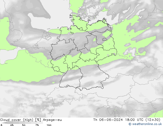 Wolken (hohe) Arpege-eu Do 06.06.2024 18 UTC