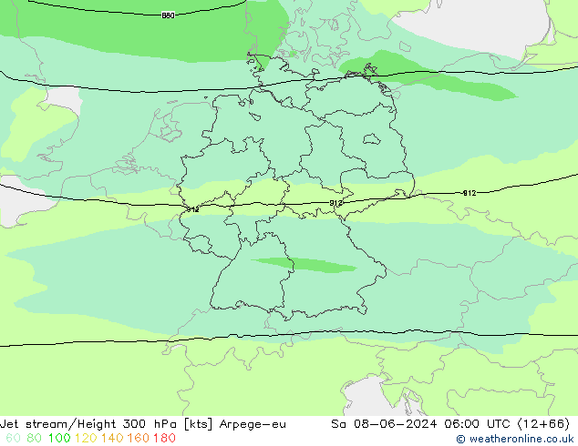 Jet Akımları Arpege-eu Cts 08.06.2024 06 UTC