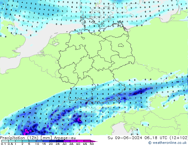  (12h) Arpege-eu  09.06.2024 18 UTC