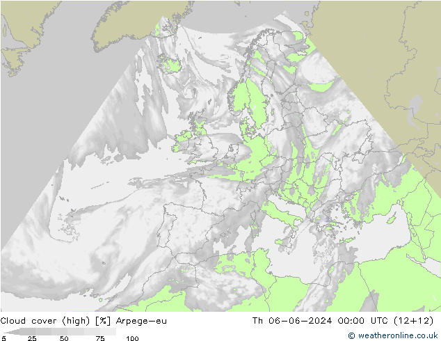 Wolken (hohe) Arpege-eu Do 06.06.2024 00 UTC