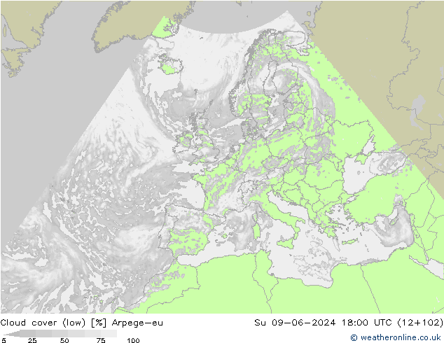云 (低) Arpege-eu 星期日 09.06.2024 18 UTC
