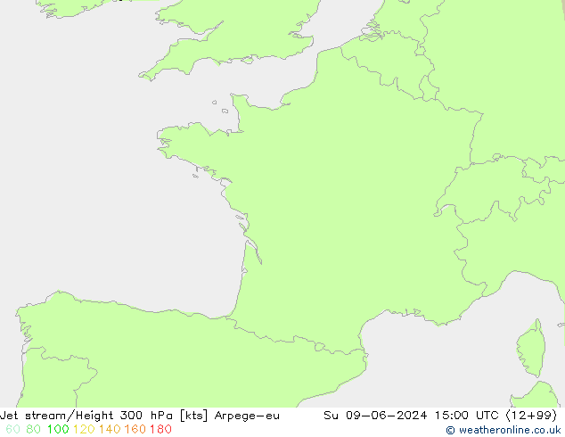 Jet Akımları Arpege-eu Paz 09.06.2024 15 UTC