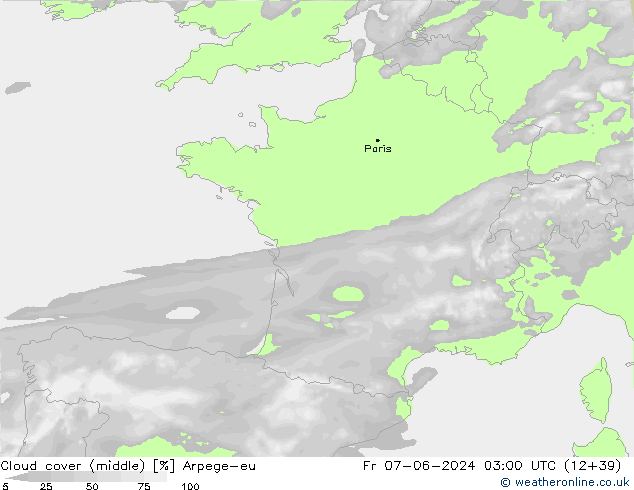 Bulutlar (orta) Arpege-eu Cu 07.06.2024 03 UTC