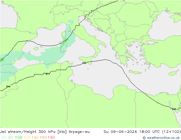 Straalstroom Arpege-eu zo 09.06.2024 18 UTC
