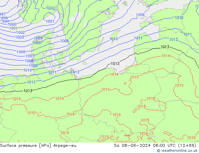 pression de l'air Arpege-eu sam 08.06.2024 06 UTC