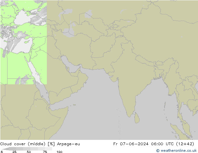 Nubes medias Arpege-eu vie 07.06.2024 06 UTC