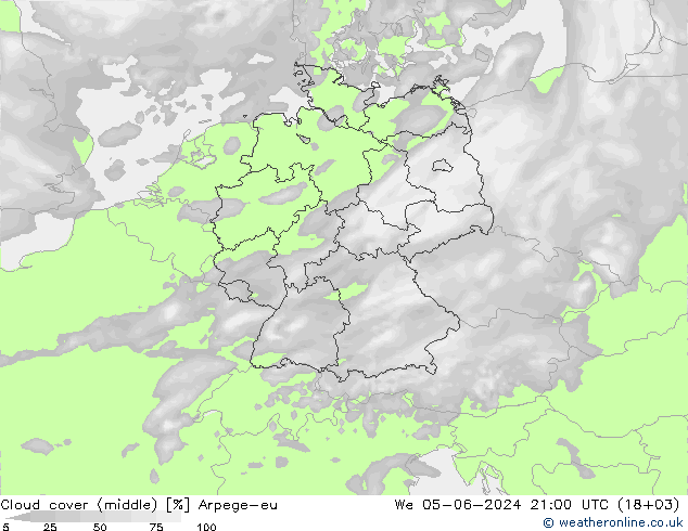 Bewolking (Middelb.) Arpege-eu wo 05.06.2024 21 UTC