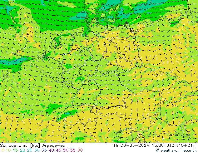 Bodenwind Arpege-eu Do 06.06.2024 15 UTC