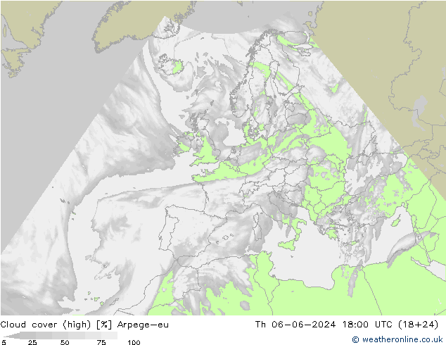 nuvens (high) Arpege-eu Qui 06.06.2024 18 UTC