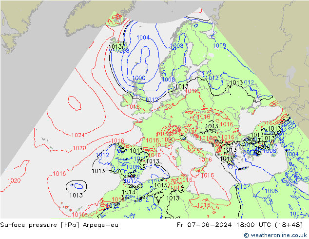 ciśnienie Arpege-eu pt. 07.06.2024 18 UTC