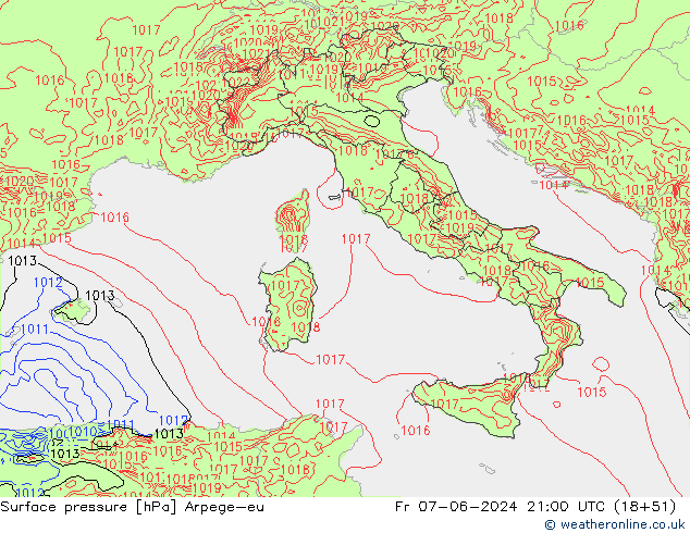 ciśnienie Arpege-eu pt. 07.06.2024 21 UTC