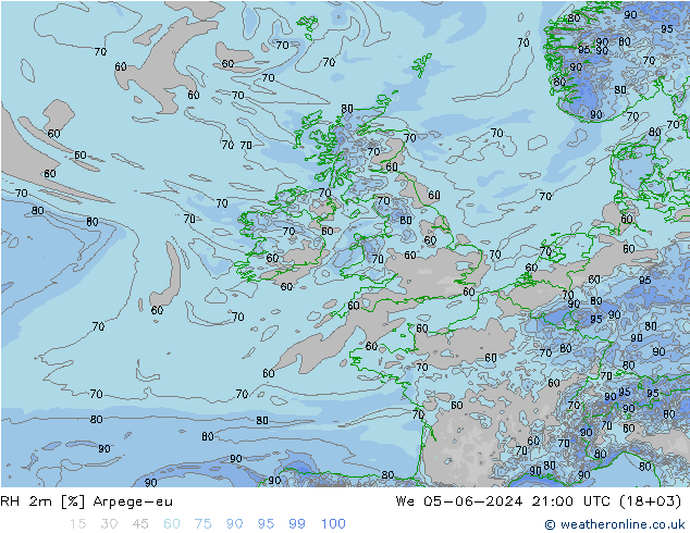 RH 2m Arpege-eu  05.06.2024 21 UTC