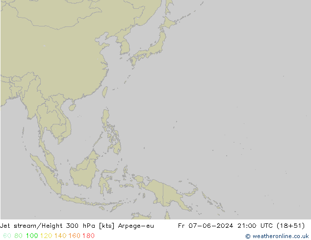 Corriente en chorro Arpege-eu vie 07.06.2024 21 UTC