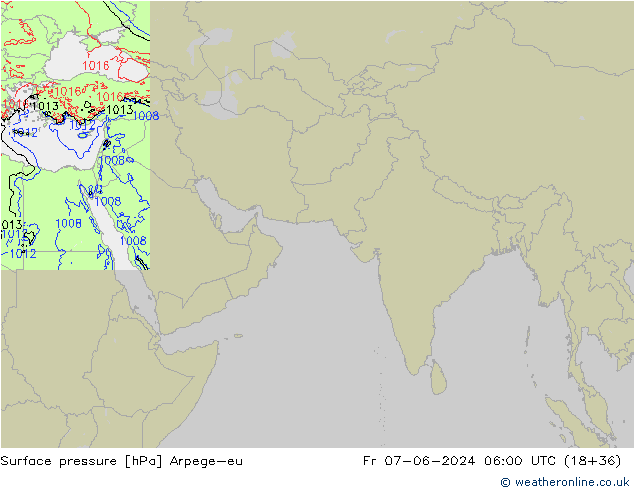 pression de l'air Arpege-eu ven 07.06.2024 06 UTC