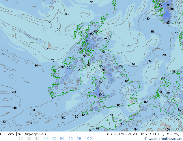 RH 2m Arpege-eu pt. 07.06.2024 06 UTC