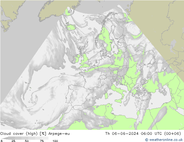 облака (средний) Arpege-eu чт 06.06.2024 06 UTC