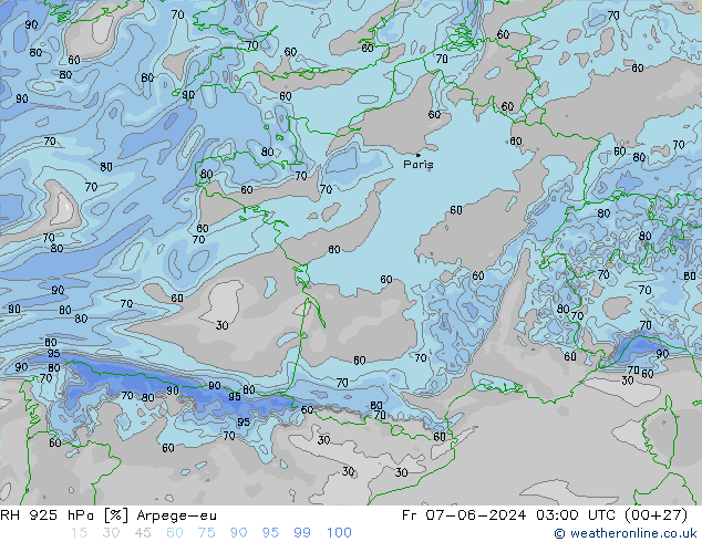 925 hPa Nispi Nem Arpege-eu Cu 07.06.2024 03 UTC