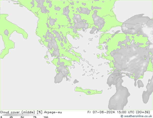 Nubi medie Arpege-eu ven 07.06.2024 15 UTC