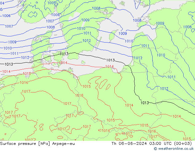 ciśnienie Arpege-eu czw. 06.06.2024 03 UTC