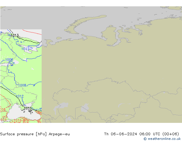 Yer basıncı Arpege-eu Per 06.06.2024 06 UTC