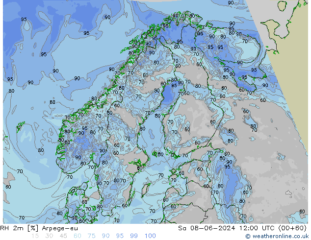 RV 2m Arpege-eu za 08.06.2024 12 UTC