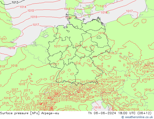 pression de l'air Arpege-eu jeu 06.06.2024 18 UTC