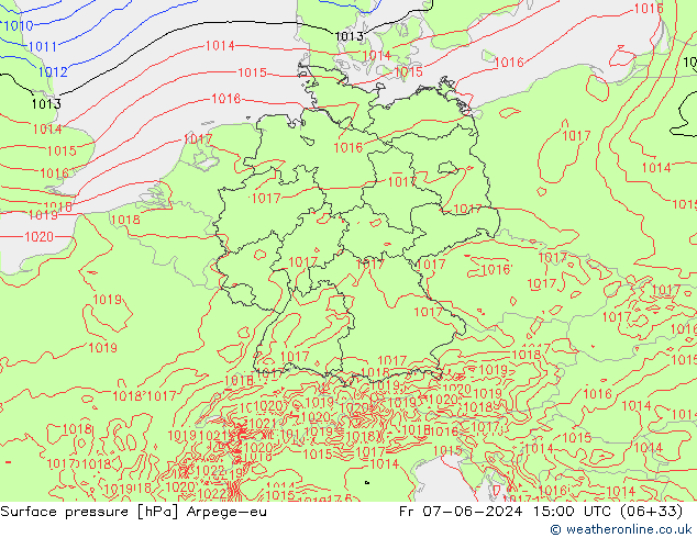 ciśnienie Arpege-eu pt. 07.06.2024 15 UTC