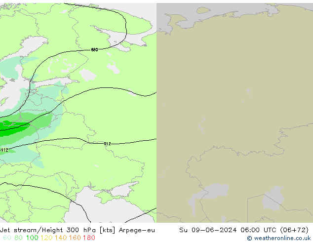 Prąd strumieniowy Arpege-eu nie. 09.06.2024 06 UTC