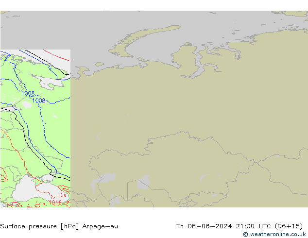 Luchtdruk (Grond) Arpege-eu do 06.06.2024 21 UTC