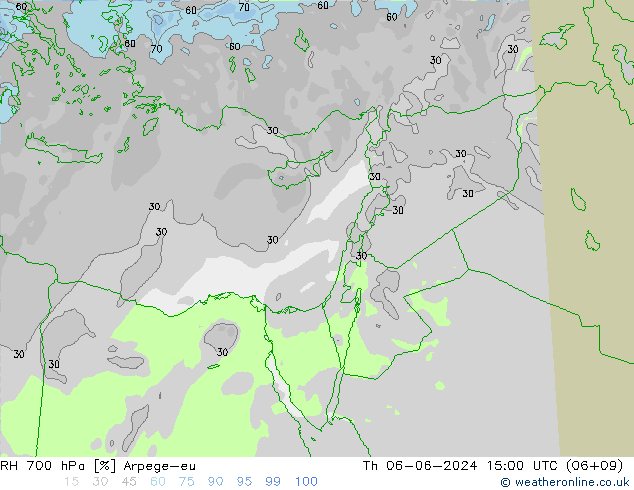 RV 700 hPa Arpege-eu do 06.06.2024 15 UTC