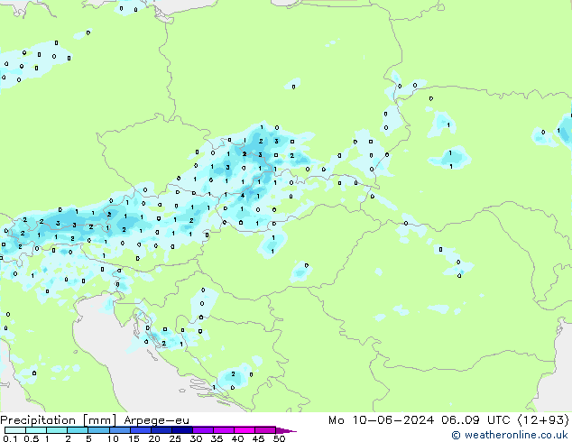 Yağış Arpege-eu Pzt 10.06.2024 09 UTC