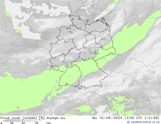 Bulutlar (orta) Arpege-eu Pzt 10.06.2024 12 UTC