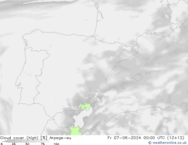Nubi alte Arpege-eu ven 07.06.2024 00 UTC