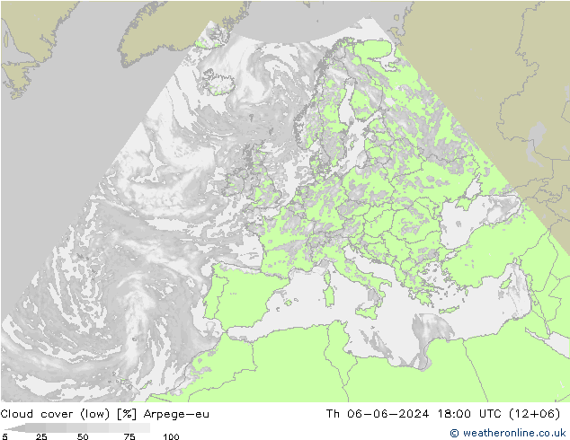 Nuages (bas) Arpege-eu jeu 06.06.2024 18 UTC