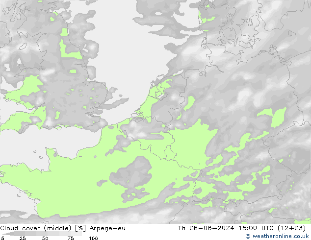 nuvens (médio) Arpege-eu Qui 06.06.2024 15 UTC