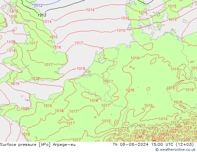 ciśnienie Arpege-eu czw. 06.06.2024 15 UTC