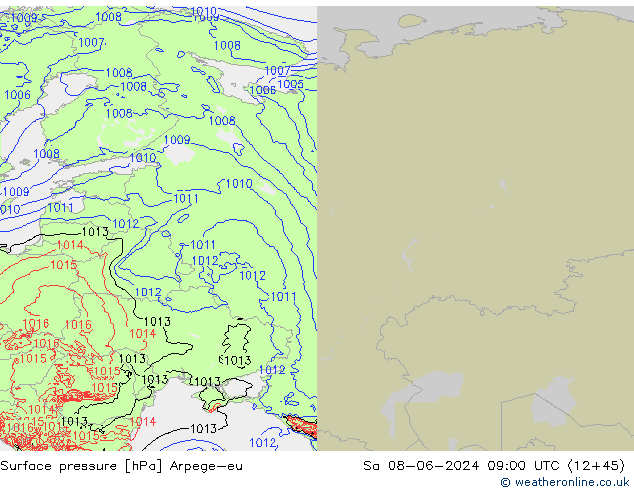      Arpege-eu  08.06.2024 09 UTC