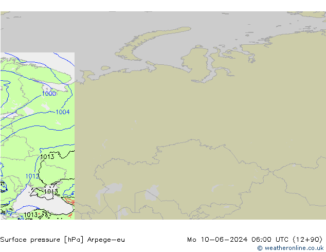 Luchtdruk (Grond) Arpege-eu ma 10.06.2024 06 UTC