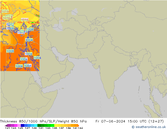 Thck 850-1000 hPa Arpege-eu Pá 07.06.2024 15 UTC