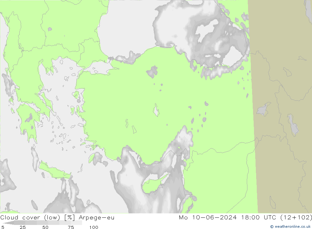 Nubes bajas Arpege-eu lun 10.06.2024 18 UTC