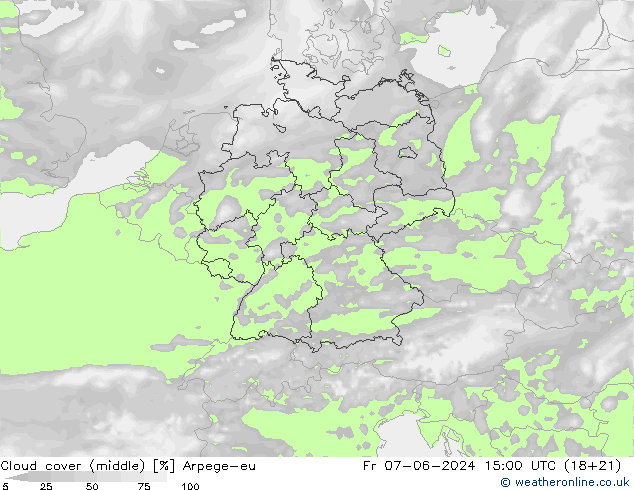 Bulutlar (orta) Arpege-eu Cu 07.06.2024 15 UTC