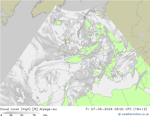 vysoký oblak Arpege-eu Pá 07.06.2024 06 UTC