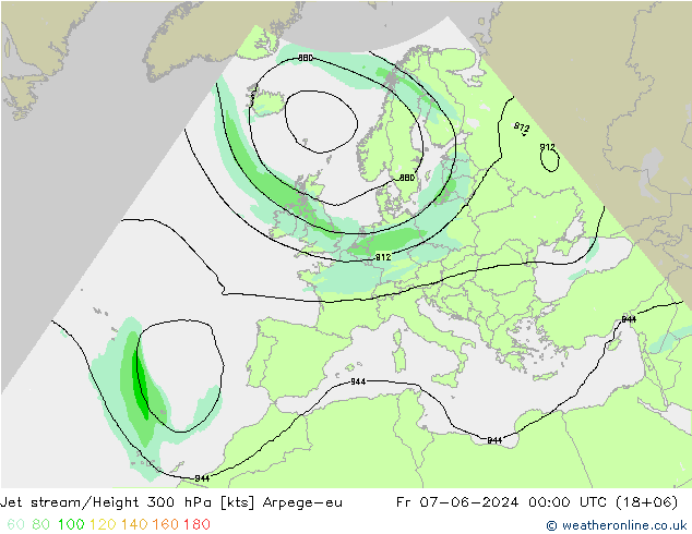 Corrente a getto Arpege-eu ven 07.06.2024 00 UTC