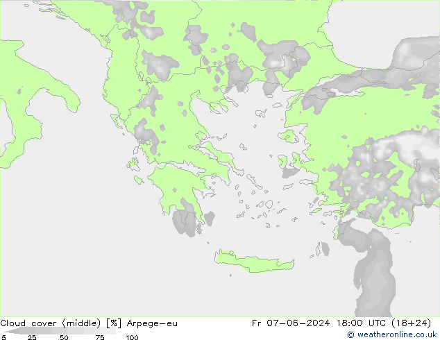 Nubi medie Arpege-eu ven 07.06.2024 18 UTC