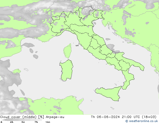 Nuages (moyen) Arpege-eu jeu 06.06.2024 21 UTC