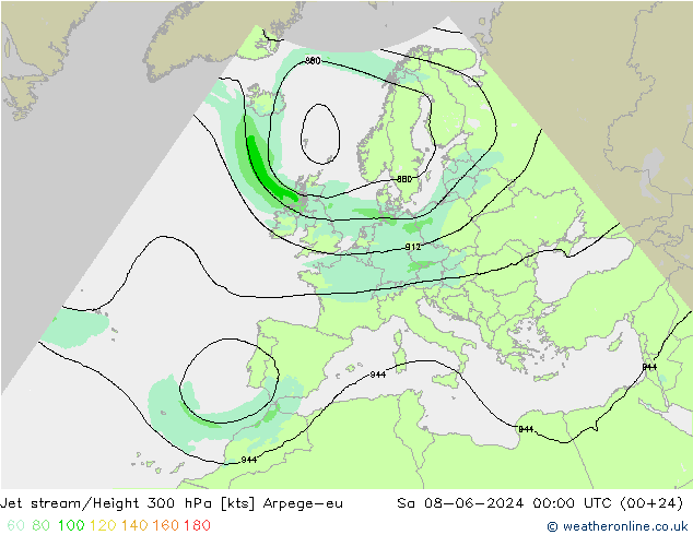 Polarjet Arpege-eu Sa 08.06.2024 00 UTC